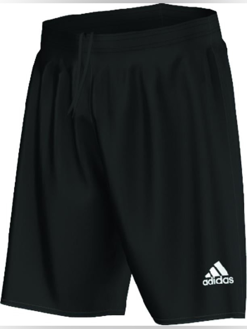 Men’s size medium black Adidas soccer shorts elastic drawstring waistband.
